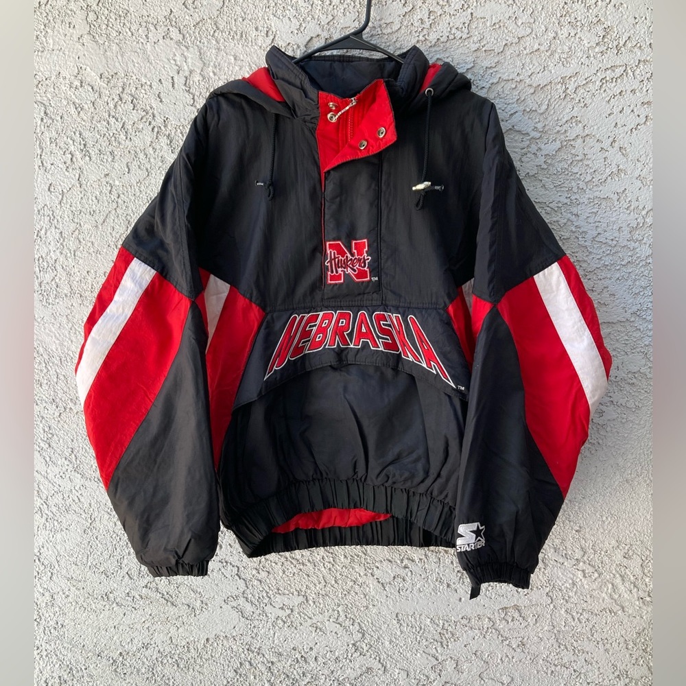 Nebraska vintage starter puffer jacket